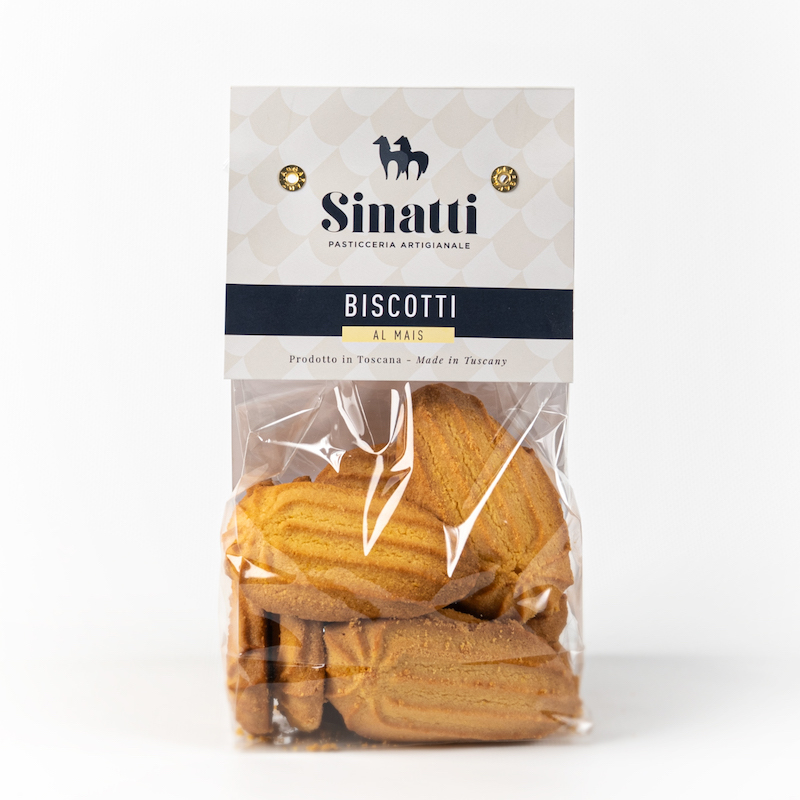 Sinatti biscotti with mais 350g front of pack 752