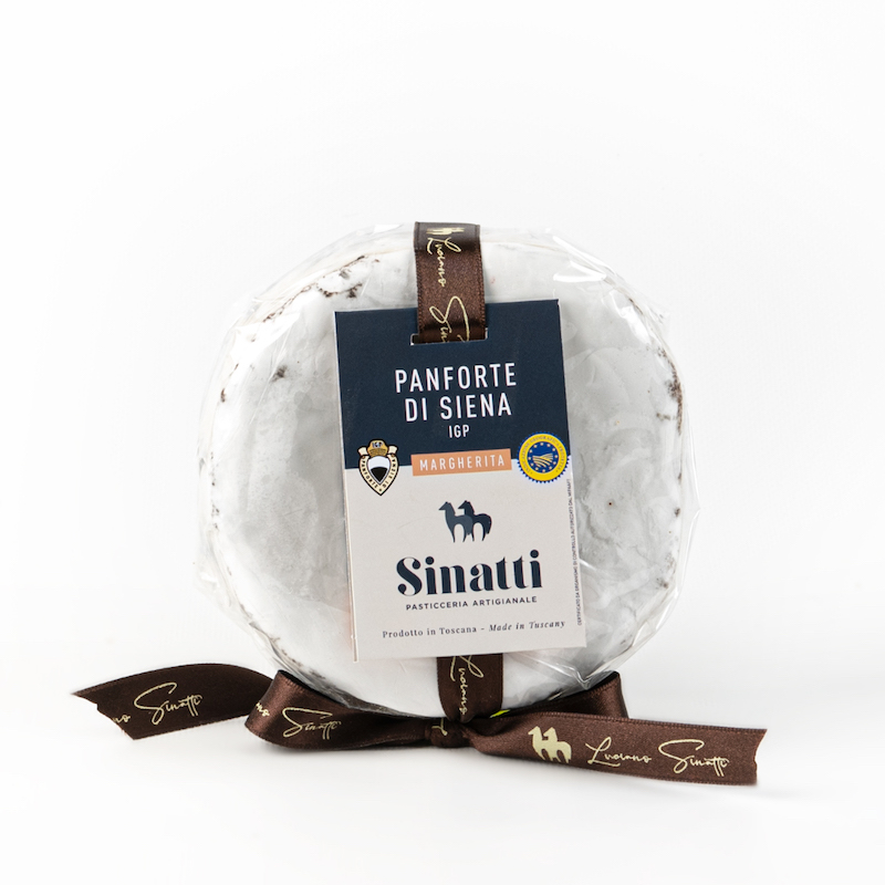 Sinatti panforte margherita 500g cellowrap front angle 406